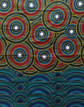 Charger l'image dans la galerie, Tissu wax - grands disques ronds en points - par 50 centimètres