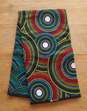 Charger l'image dans la galerie, Tissu wax - grands disques ronds en points - par 50 centimètres