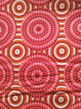 Charger l&#39;image dans la galerie, Tissu wax - petits disques rose corail - par 50 centimètres
